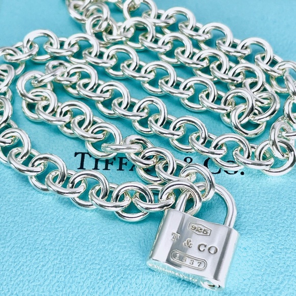 Tiffany & Co. 1837  Lock Charm Necklace Retired - Picture 4 of 9